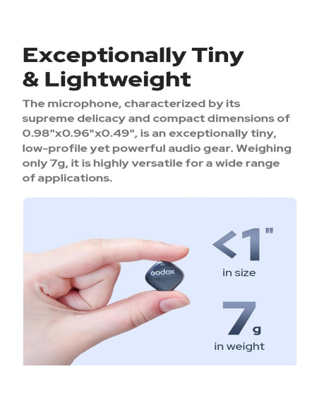 Micrófono Lavalier Inalámbrico Godox Cube-SL Kit2 30H Micrófono Lavalier Inalámbrico Godox Cube-SL Kit2 30H