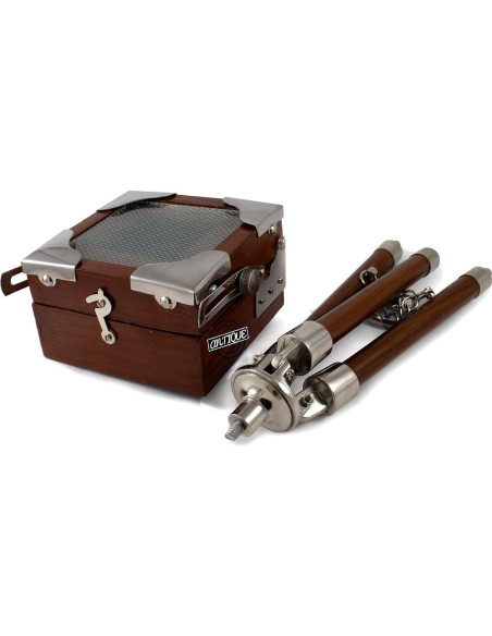 Cámara Vintage Mini de Madera Antique Vibes Decorativa