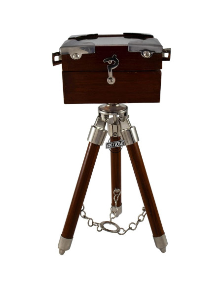 Cámara Vintage Mini de Madera Antique Vibes Decorativa