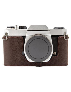 Funda de cuero genuino para cámara Pentax K1000 - Marrón