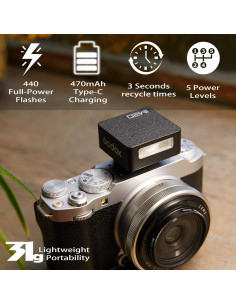 Flash de Cámara Godox iM20 - Batería Interna 470mAh, 440 Flashes 2