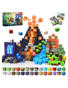 150 Bloques Magnéticos de Luz Magneverse - Juguetes para Niños 3+