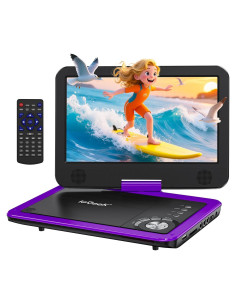 Reproductor de DVD Portátil ieGeek 12.5" HD 5H Batería USB SD