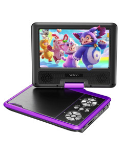 Reproductor de DVD Portátil YOTON YD075 Púrpura 7.5" HD
