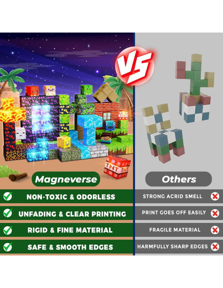 150 Bloques Magnéticos de Luz Magneverse - Juguetes para Niños 3+