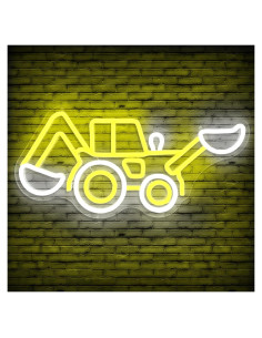 Luz de Neón Excavadora LED Dimmable 30x10 cm para Pared