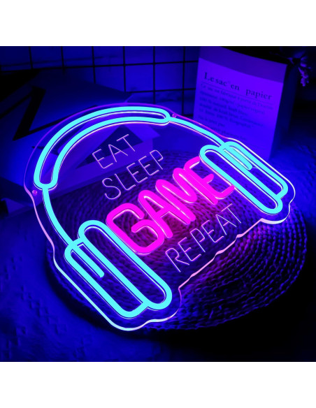 Cartel de Neón Gamer Blecode 35x31 cm LED Dimmable Cartel de Neón Gamer Blecode 35x31 cm LED Dimmable