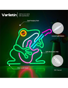 Cartel de Neón LED Rana Vaquera VarLietin 40x32 cm 2
