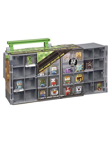 Caja de Colección de Mini Figuras Minecraft Mattel 32 Figuras