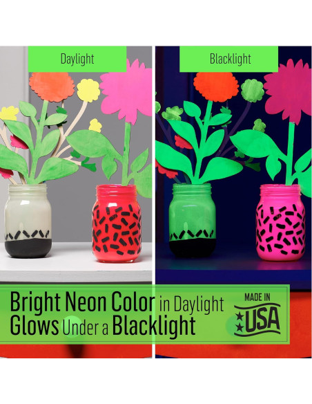 Pintura Acrílica Neón FolkArt 8 oz Púrpura Brilla en Oscuridad