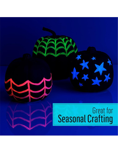 Pintura Acrílica Neón FolkArt 8 oz Púrpura Brilla en Oscuridad