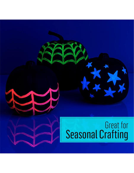 Pintura Acrílica Neón FolkArt 8 oz Púrpura Brilla en Oscuridad