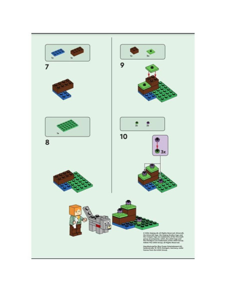 LEGO Minecraft Mini Set Alex con Lobo y Hueso 13.6g LEGO Minecraft Mini Set Alex con Lobo y Hueso 13.6g