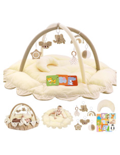 Gimnasio de Juego 5 en 1 Foryoomi Crema para Bebés