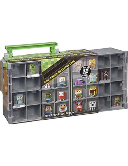 Caja de Colección de Mini Figuras Minecraft Mattel 32 Figuras