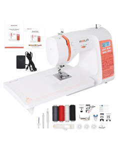 Máquina de Coser Computarizada Poolin EOC02, 200 Puntadas, LCD