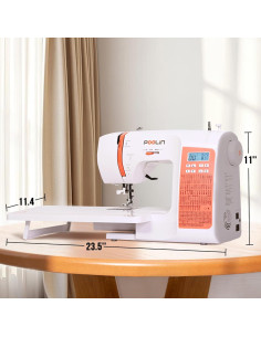 Máquina de Coser Computarizada Poolin EOC02, 200 Puntadas, LCD 2