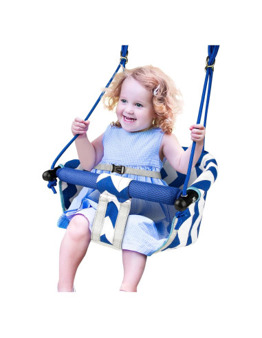 Columpio para Niños Shker Azul - Asiento Seguro y Ajustable