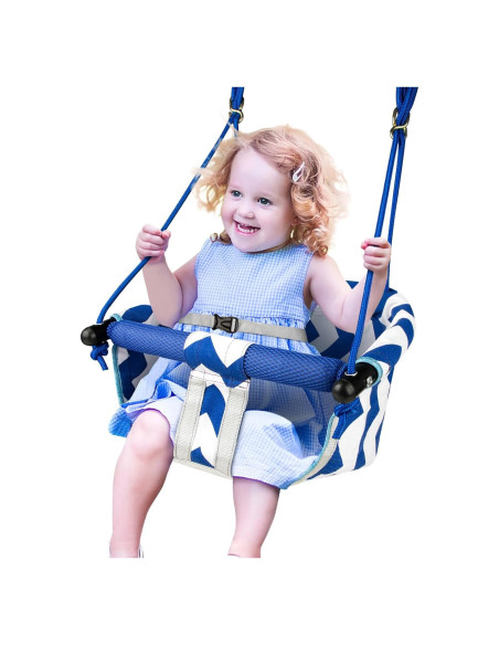 Columpio para Niños Shker Azul - Asiento Seguro y Ajustable