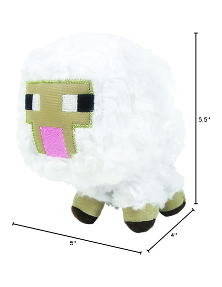 Peluches Minecraft Oveja Bebé Jazwares 13.97 cm Suave