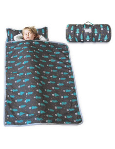 Colchoneta para Siesta Niños Maderas Oscuras 127x53 cm