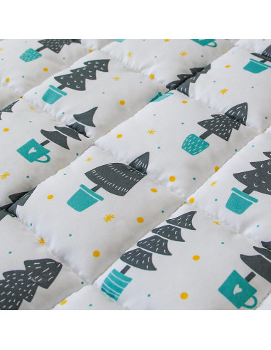 Colchoneta para Siesta Niños Maderas Oscuras 127x53 cm