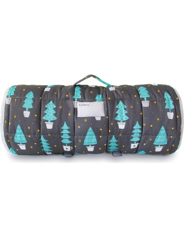 Colchoneta para Siesta Niños Maderas Oscuras 127x53 cm