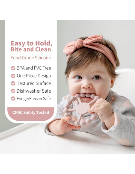 Anillo de Dentición Samigo Silicona 2 Piezas para Bebés Anillo de Dentición Samigo Silicona 2 Piezas para Bebés