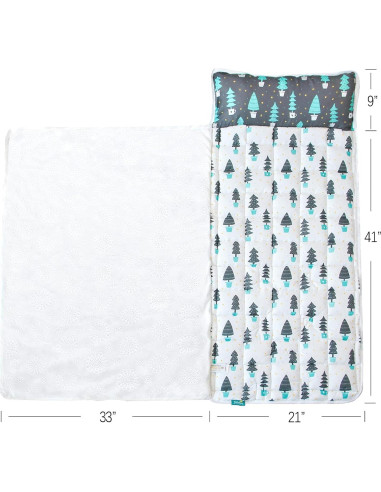 Colchoneta para Siesta Niños Maderas Oscuras 127x53 cm
