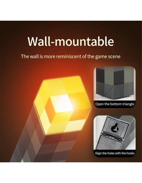 Lámpara de antorcha LED Neioaas recargable USB 27.94 cm