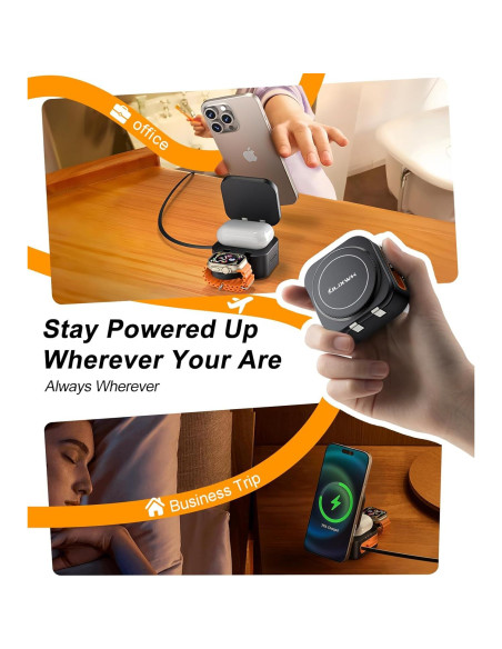 Estación de Carga 3 en 1 ULiXWH para Apple 22.5W Rápida Estación de Carga 3 en 1 ULiXWH para Apple 22.5W Rápida