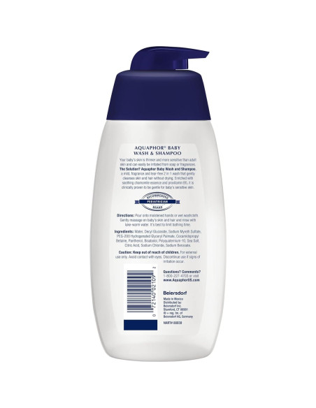 Champú y Jabón para Bebés Aquaphor 500 ml - Sin Lagrimas
