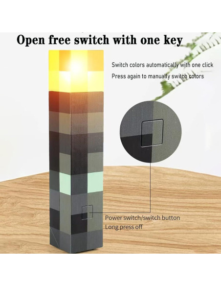 Lámpara de antorcha LED Neioaas recargable USB 27.94 cm