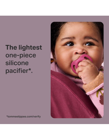 Chupete Ultra-Ligero Tommee Tippee 18-36m Silicona 4 Pzas
