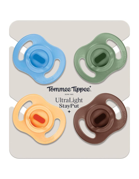 Chupete Ultra-Ligero Tommee Tippee 18-36m Silicona 4 Pzas