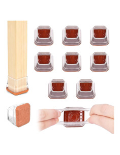 Protectores de Suelo para Patas de Sillas Cuadradas Jedroc 8PCS