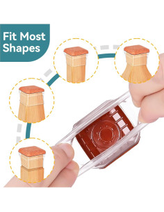 Protectores de Suelo para Patas de Sillas Cuadradas Jedroc 8PCS 2