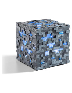 Bloque Iluminado Mineral de Diamante Minecraft Noble 10.5 cm