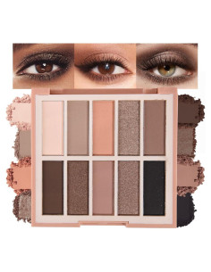 Paleta de Sombras de Ojos CAKAILA 10 Colores Mate y Brillante