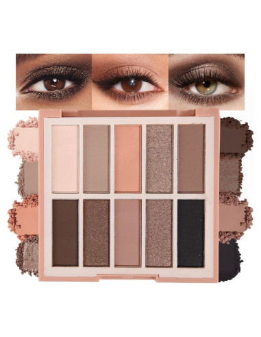 Paleta de Sombras de Ojos CAKAILA 10 Colores Mate y Brillante