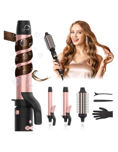 Plancha de Rizar Automática AFANSO 3 en 1 2.54-3.81 cm Oro Rosa