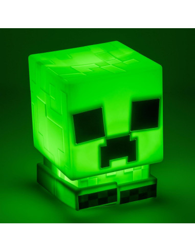 Lámpara Creeper SquishyGlo Paladone Verde Recargable 15cm