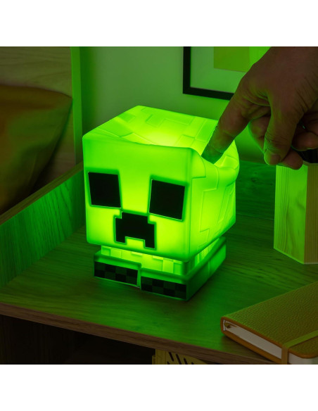 Lámpara Creeper SquishyGlo Paladone Verde Recargable 15cm