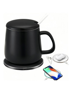 Taza Inteligente Calentadora Cetuximise 350ml Carga Inalámbrica