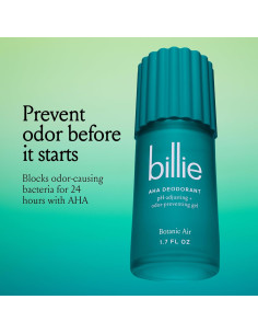 Gel Desodorante AHA Billie 24h Sin Aluminio 48.2g Aire Botánico 2