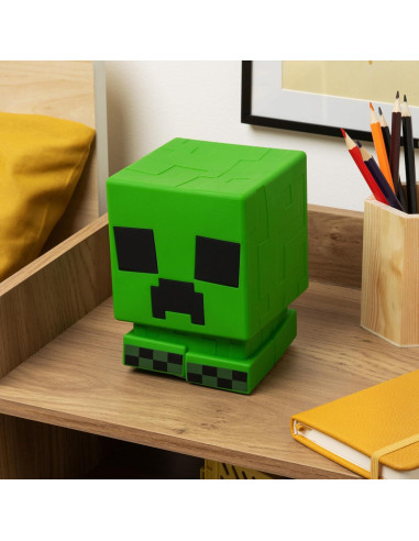 Lámpara Creeper SquishyGlo Paladone Verde Recargable 15cm