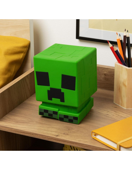 Lámpara Creeper SquishyGlo Paladone Verde Recargable 15cm