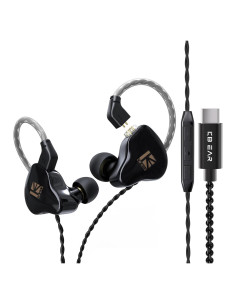 Auriculares KBEAR KS1 Tipo C con Micrófono, Cancelación de Ruido