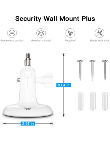 Soporte de Pared Ajustable HOLACA para Cámaras Arlo - Blanco