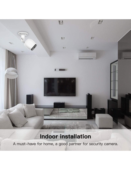 Soporte de Pared Ajustable HOLACA para Cámaras Arlo - Blanco